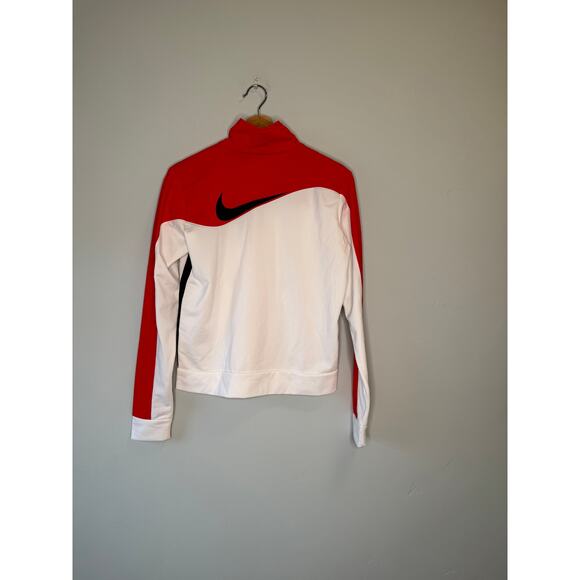 Nike Red and White Retro Track Jacket with Black Accent - Picture 6 of 6